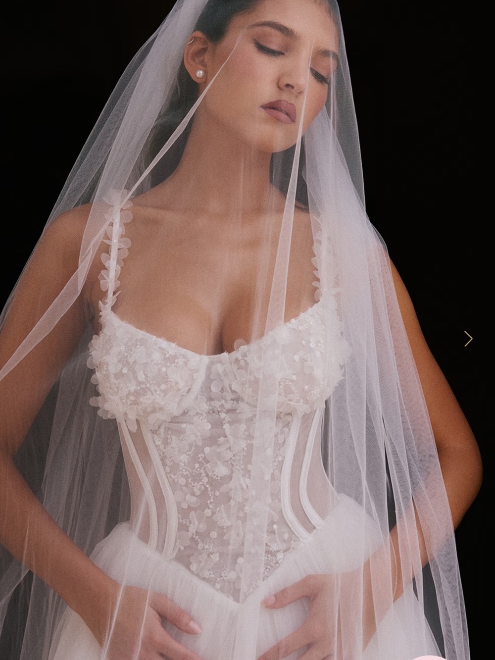 House of CB - LEONE White Ultra Long Soft Tulle Veil